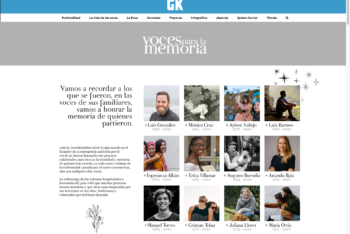 Voces para la Memoria home page