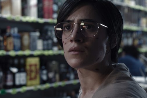 A still of reporter Gabriela, one of the main characters from the Netflix series Tijuana (Netflix)