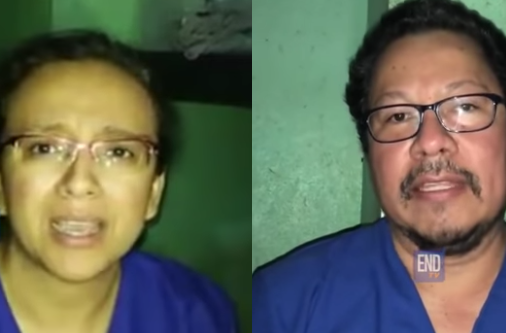 Journalists Lucía Pineda and Miguel Mora from prison. (Screenshots)
