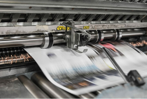 Newspapers bring printed