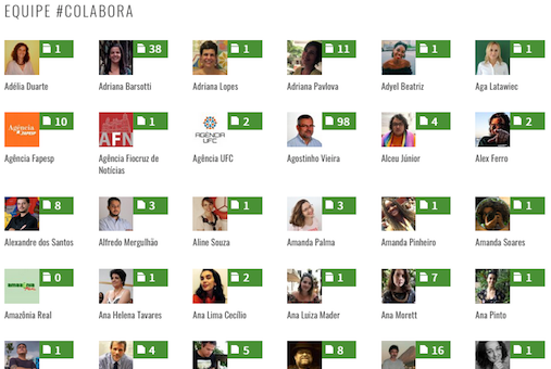 Estes são apenas alguns dos colaboradores que escrevem para o Projeto #Colabora. (Reprodução)