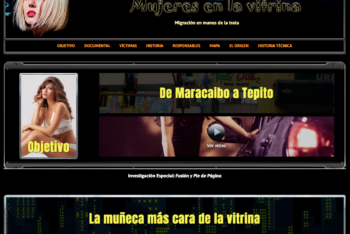 Homepage of Mujeres en la vitrina
