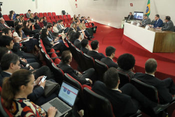 Meeting of the Advisory Council on Internet and Elections of the TSE in Brasília on Oct. 22. (Photo: Nelson Jr. / Ascom / TSE)