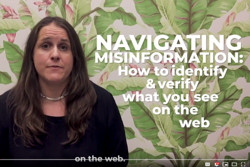 Navigating Misinformation_How to identify and verify what you see on the web