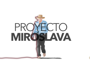 A silhouette of Miroslava Breach behind the words Colectivo 23 de Marzo