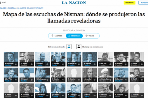 screenshot of La Nacion