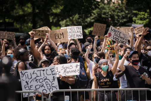 Protesto do movimento Vidas Negras Importam nos Estados Unidos