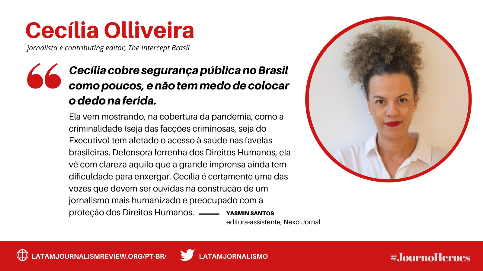 #JOURNOHEROES Cecilia Olliveira PT