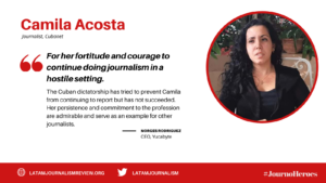 #JournoHeroes Camila Acosta ENG