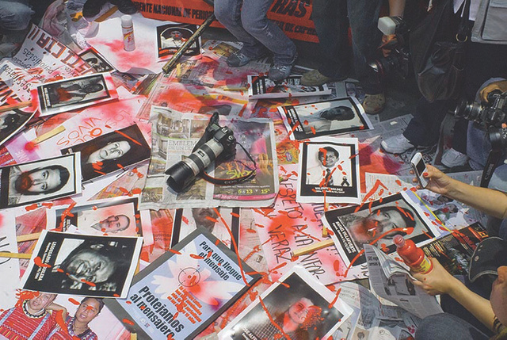 Protests against murders of journalists in Mexico