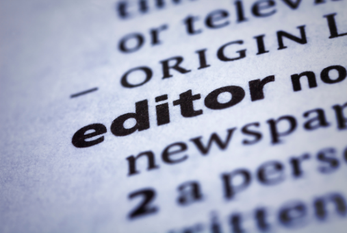 Dictionary definition of editor