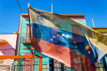 Venezuelan flag in Boca