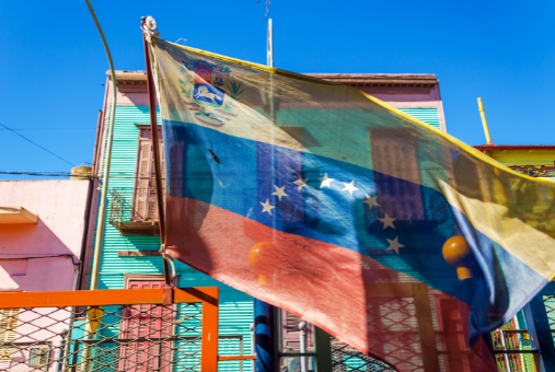 Venezuelan flag in Boca