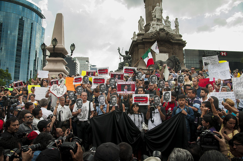 Marcha por el periodista mexicano Rubén Espinosa. (Eneas De Troya (CC BY 2.0)) 