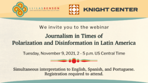 November Webinar on Polarization and Disinformation in Latin America