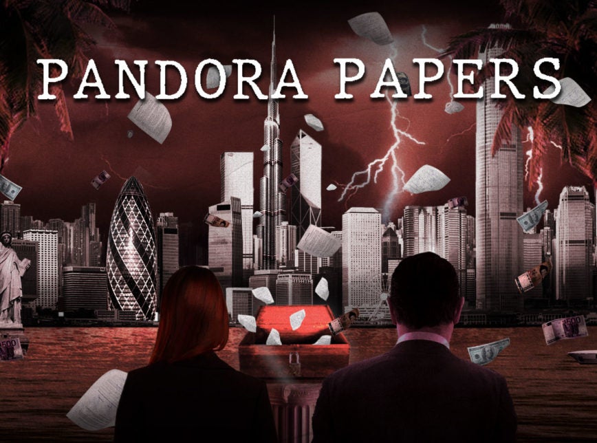 Cover of the mega investigation Pandora Papers.