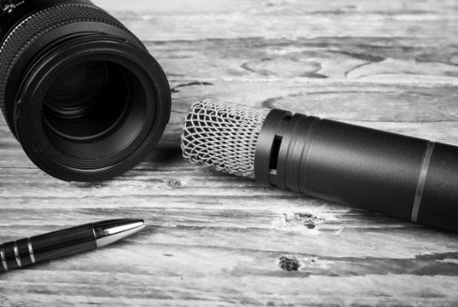 Camera, pen and microphone