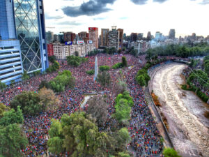 Manifestación en Chile en 2019