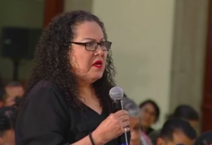 Lourdes Maldonado pediu pessoalmente proteção ao presidente do México em 2019. (Foto: Captura de tela)