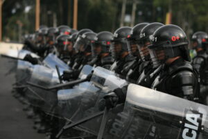 ESMAD riot police of Colombia