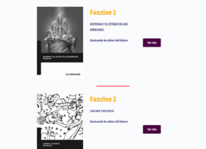 Fanzine covers, number 1 and 2, in Spanish