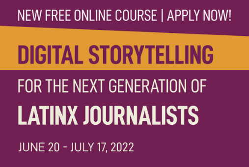 LatinX Storytelling Course banner
