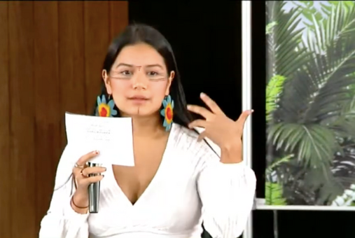 Helena Gualinga, environmentalist and human rights activist from the Amazon