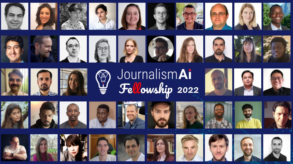 Headshots of the Journalism AI Fellows 2022