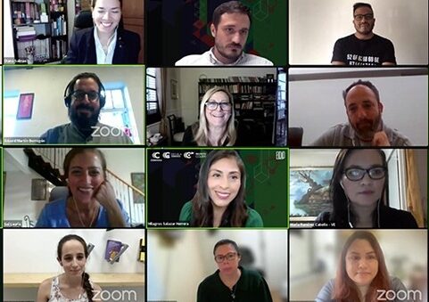 12 people in a zoom call