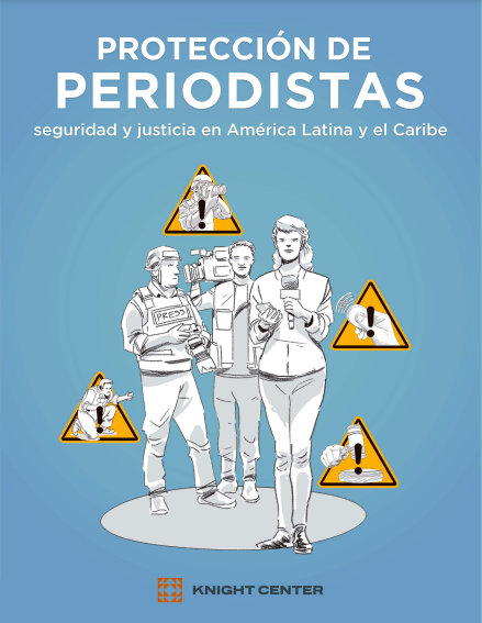 Proteção de jornalistas: segurança e justiça na América Latina e no Caribe capa da versão em espanhol