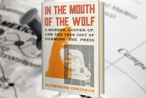 Cover of the book "In the Mouth of the Wolf", by American journalist Katherine Corcoran.