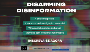 Disarming Disinformation banner in PT