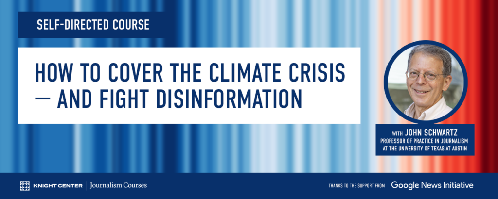 How to cover the climate crisis - and fight disinformation