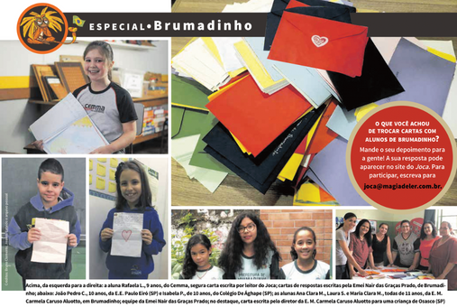 Edição especial do JOCA sobre a tragédia de Brumadinho. Jornal recebeu mais de três mil cartas de leitores. (Foto_ cortesia JOCA)