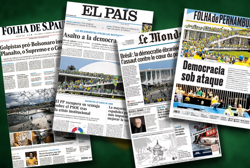 Covers of different newspapers of January 9, 2023 edition.