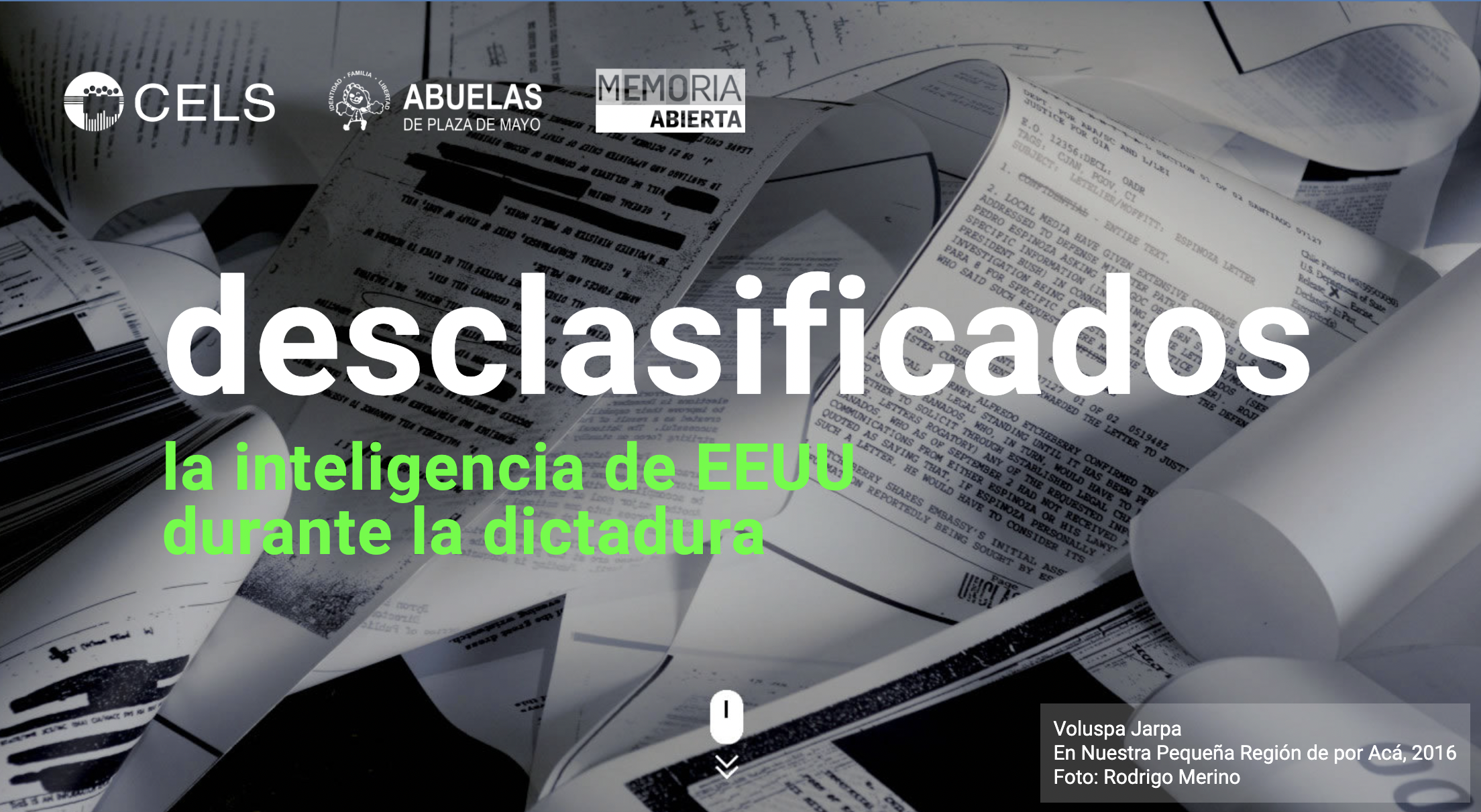 Cover of Proyecto Desclasificados journalism project website