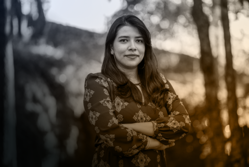 A jornalista hondurenha Jennifer Ávila, homenageada pelo Reconhecimento à Excelência do Prêmio Gabo 2023