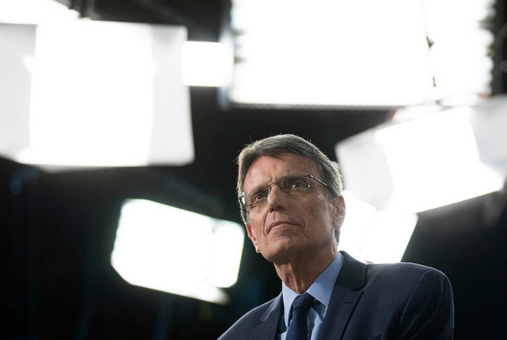 Man in a TV studio