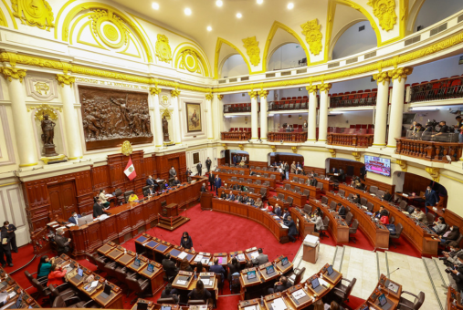 Vista panorâmica do Congresso do Peru