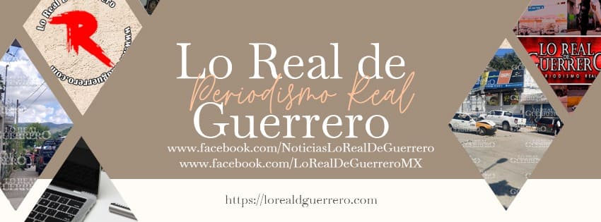 Facebook banner of the Mexican digital news outlet Lo Real de Guerrero