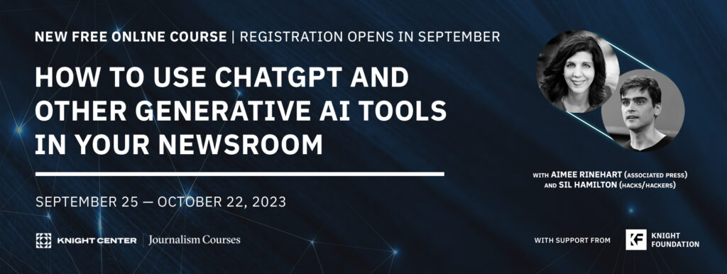 How to use ChatGPT in newsrooms MOOC