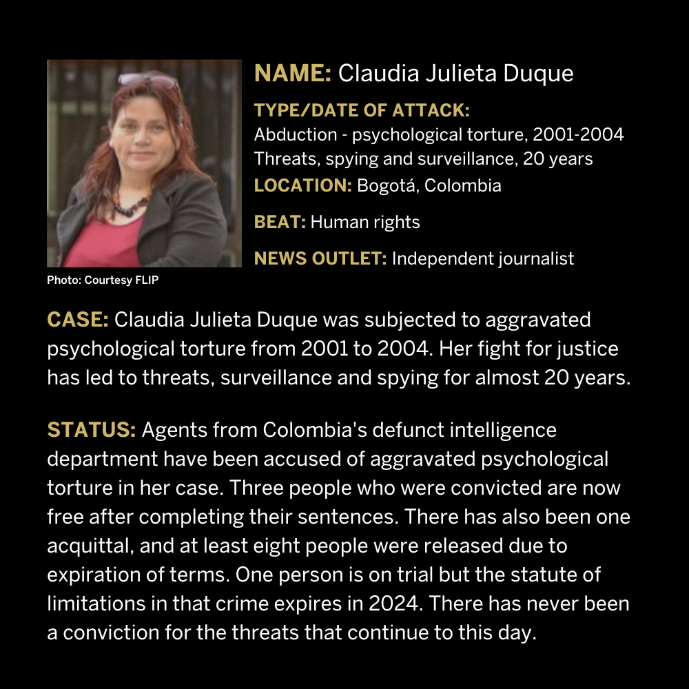 EndImpunity for Claudia Duque