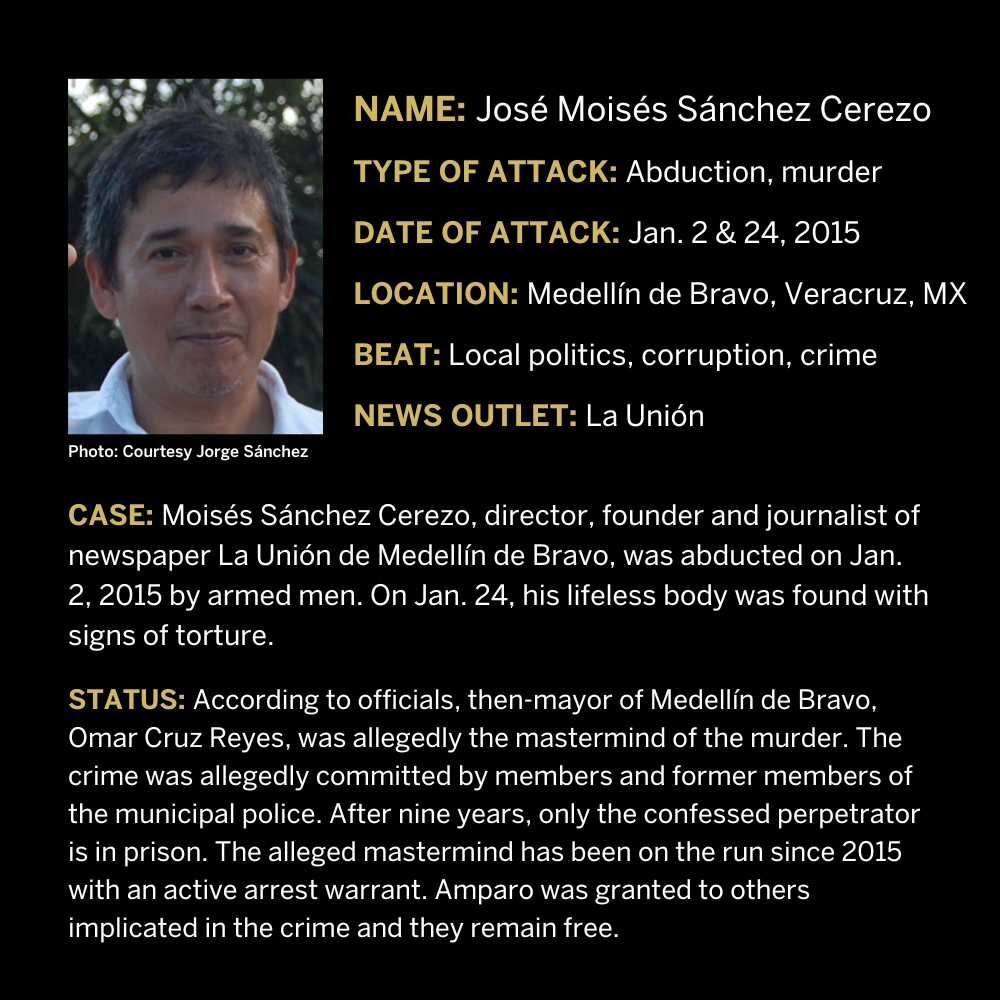 EndImpunity for Moisés Sánchez