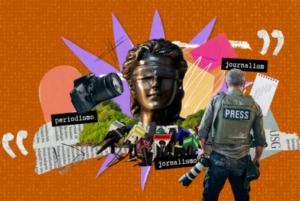Collage of journalistic items