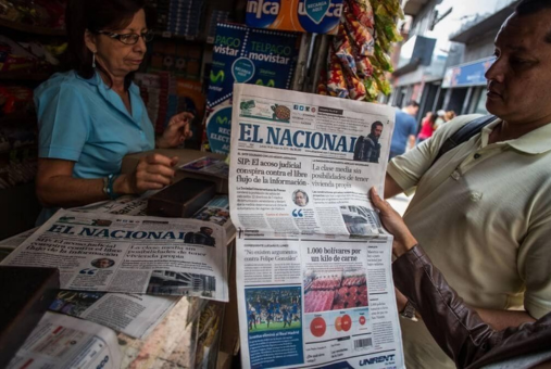 newspaper stand in Venezuela