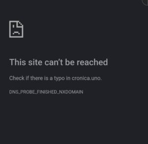 this site can't be reached 