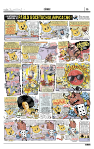 A comic featured in Gigantes magazine for kids