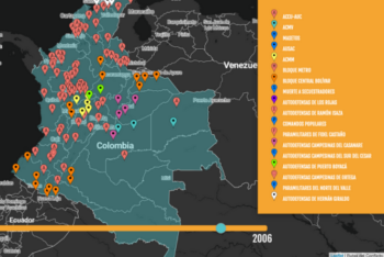 (Map courtesy of Rutas del Conflicto)