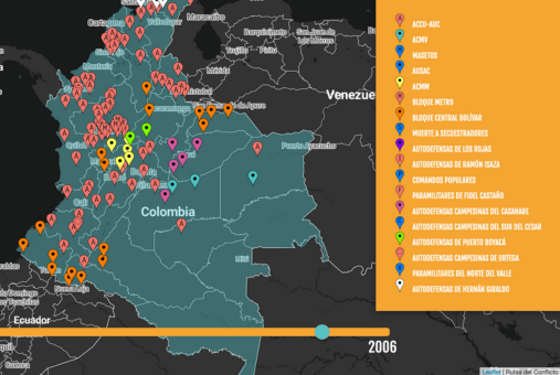 (Map courtesy of Rutas del Conflicto)