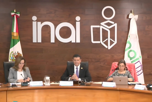 Commissioners of Mexico's National Institute for Transparency and Access to Information (INAI) in session.